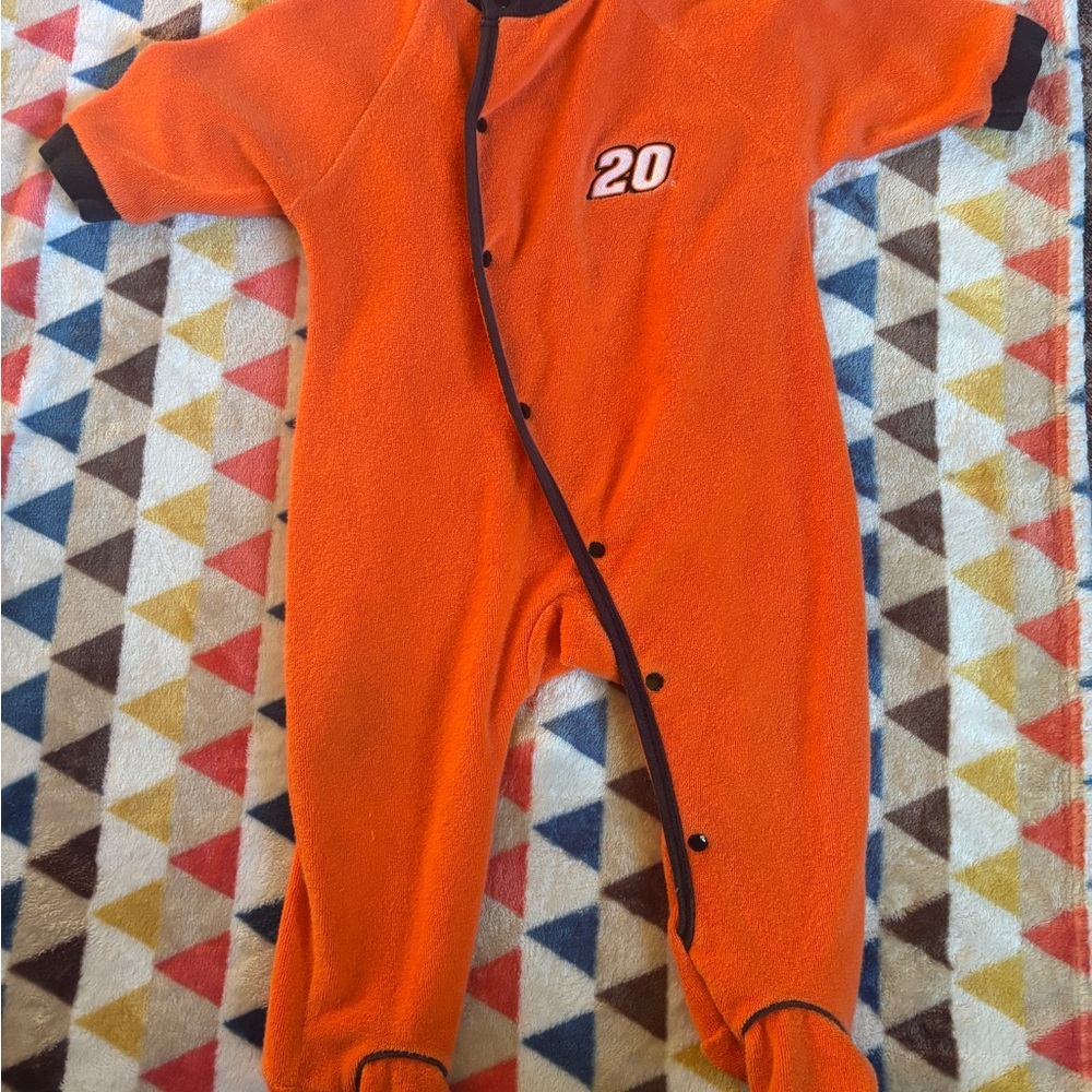 NASCAR Tony Stewart Footed Sleepwear size 6-9 baby